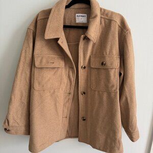 Old Navy Brown Wool Shacket